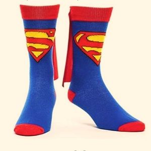 🆕Superman Crew Socks w/ Cape Sizes 8-12